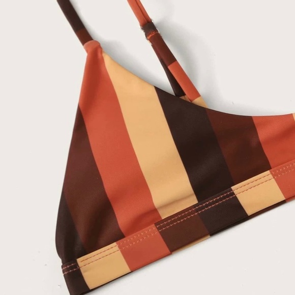 Multi-Colored Striped Bikini - Picture 3 of 6